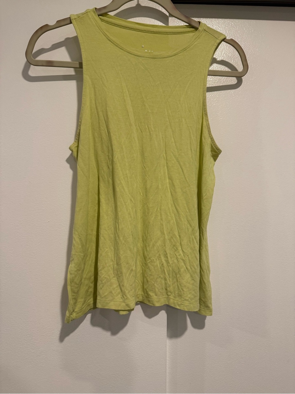 a new day Light Lime Green Tank Top - Sleeveless Everyday Layer size XS